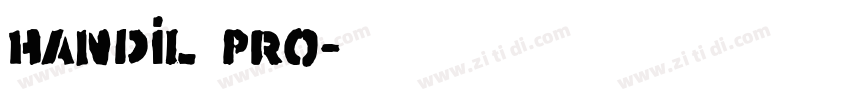 Handil Pro字体转换